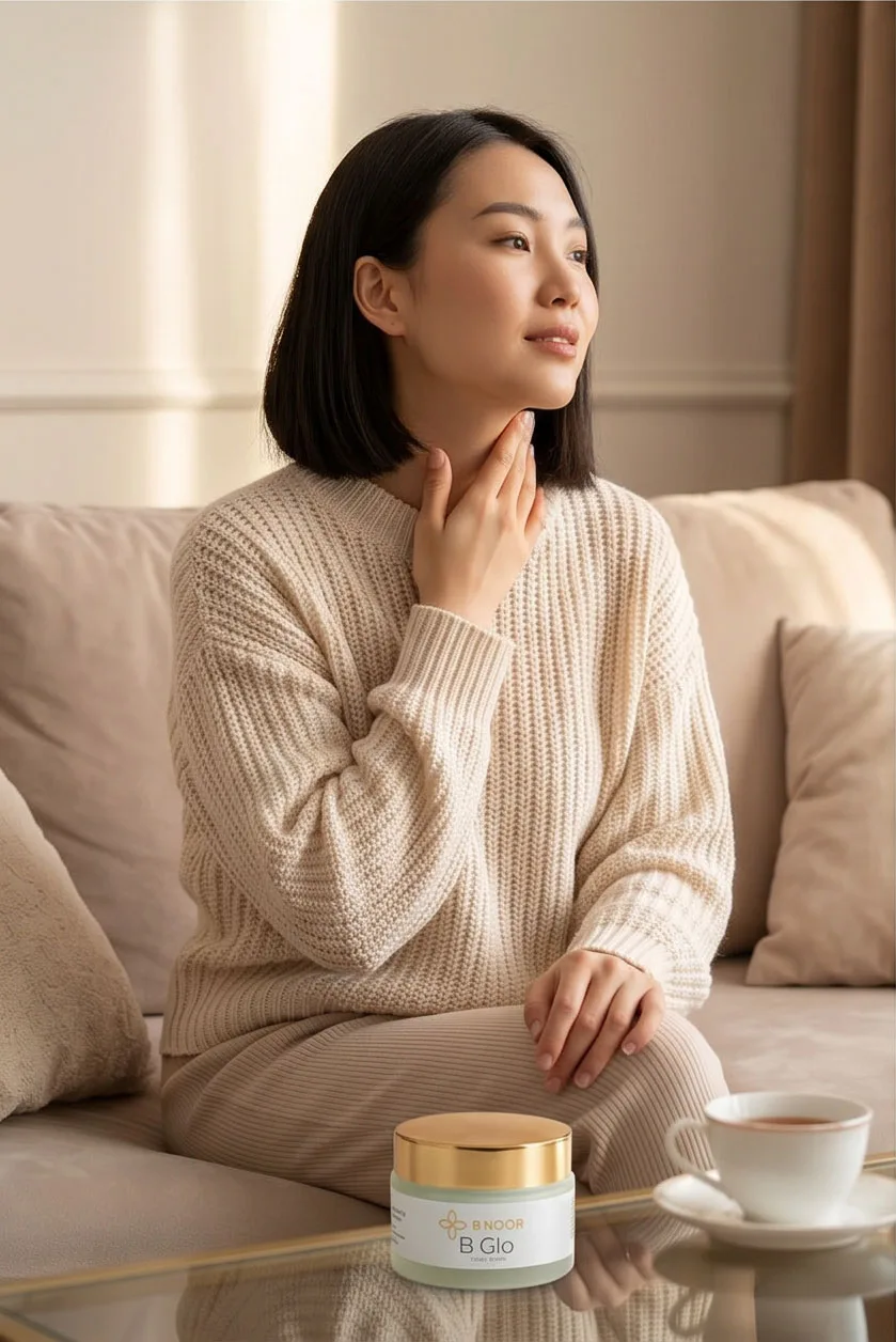 Luminous skin result from B Glo hydrating cream — B NOOR